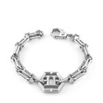 Bracelet philipp plein plein icon chain pj9ea02bu argent