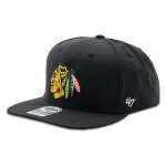 Casquette 47 brand nhl chicago blackhawks no shot '47 captain h - nshot04wbp - bkb noir