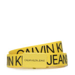 Ceinture enfant calvin klein jeans canvas logo belt iu0iu00125 jaune