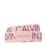 Ceinture enfant calvin klein jeans canvas logo belt iu0iu00125 rose