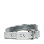 Ceinture enfant calvin klein jeans metallic buckle belt iu0iu00666 argent