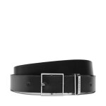 Ceinture femme calvin klein branded loop square belt 2. 5 k60k612866 noir