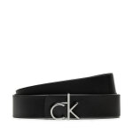 Ceinture femme calvin klein ck logo reversible belt 3. 0 k60k613074 noir