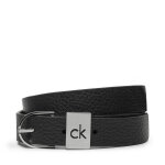 Ceinture femme calvin klein ck loop thin round buckle 2. 5 k60k612856 noir