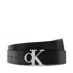 Ceinture femme calvin klein jeans mono pl rev lthr belt k60k612288 noir