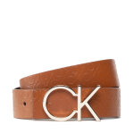 Ceinture femme calvin klein re - lock ck rev belt 30mm k60k610156 marron