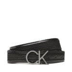 Ceinture femme calvin klein re - lock insert 3 cm perf belt k60k610497 noir