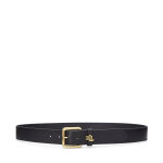 Ceinture femme lauren ralph lauren logo keeper 412968765001 noir
