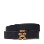 Ceinture femme tommy hilfiger logo rev aw0aw16604 bleu marine