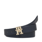 Ceinture femme tommy hilfiger th logo bombe rev 3. 0 aw0aw16019 bleu marine