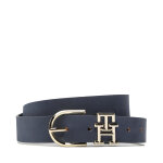 Ceinture femme tommy hilfiger th lux 3. 5 nubuck aw0aw14795 bleu marine