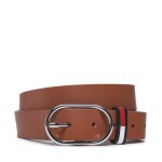 Ceinture femme tommy jeans tjw oval 3. 0 aw0aw14070 marron