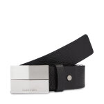 Ceinture homme calvin klein adj 2 finish plaque pb k50k510935 noir
