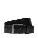 Ceinture homme calvin klein classic flat lthr belt 35mm aop k50k511518 noir