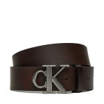 Ceinture homme calvin klein jeans round mono plaque lthr belt 40mm k50k512067 marron