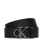 Ceinture homme calvin klein jeans round mono plaque lthr belt 40mm k50k512067 noir