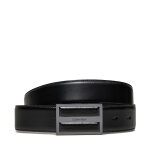 Ceinture homme calvin klein leather inlay plaque 35mm k50k511956 noir
