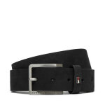 Ceinture homme tommy hilfiger oliver nubuck 3. 5 am0am13019 noir
