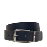 Ceinture homme tommy jeans tjm elevated flag leather 3. 5 am0am12681 bleu marine