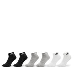 Chaussettes basses unisex adidas cushioned sportswear ankle socks 6 pairs ic1292 gris