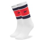 Chaussettes hautes homme reebok cl basketball sock hf8408 blanc