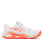 Chaussures de tennis asics gel - challenger 14 clay 1042a254 blanc