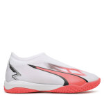 Chaussures de football puma ultra match + laceless junior indoor soccer 107517 01 blanc