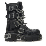 Chaussures rangers new rock m - 727 - s5 noir