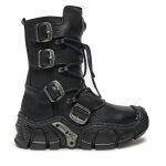 Chaussures rangers new rock m - impact013 - s1 noir