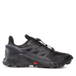 Chaussures de running salomon supercross 4 gtx gore - tex 417316 26 v0 noir