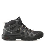 Chaussures de trekking salomon x braze mid gore - tex l47174800 noir