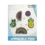 D�coration pour chaussures crocs jibbitz new led fun 5 pack 10009515 multicolore