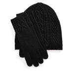 Ensemble : bonnet, charpe et gants lauren ralph lauren 454960056002 noir