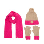 Ensemble : bonnet, charpe et gants roxy rx - kf - 001 - aw24 rose