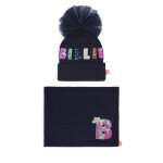 Ensemble bonnet et �charpe tube billieblush u20611 bleu marine