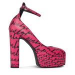 Escarpins pinko puccini mary jane platform al 23 - 24 blks1 102011 a1d2 rose
