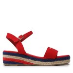 Espadrilles tommy hilfiger rope wedge t3a7 - 32778 - 0048300 s rouge