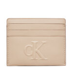 �tui cartes de cr�dit calvin klein jeans sculpted cardcase k60k612747 beige