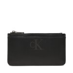 �tui cartes de cr�dit calvin klein jeans sleek coin purse solid k60k610338 noir