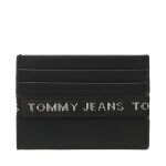 �tui cartes de cr�dit tommy jeans tjm essential leather cc holder am0am11219 noir