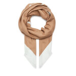 Foulard calvin klein contrast logo jacquard scarf k60k611739 marron