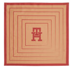 Foulard tommy hilfiger monogram all over silk & box aw0aw15807 rouge
