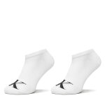 Lot de 2 paires de chaussettes basses femme calvin klein jeans 701228815 blanc