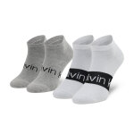 Lot de 2 paires de chaussettes basses homme calvin klein 701218712 gris
