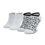 Lot de 2 paires de chaussettes basses homme calvin klein 701218714 blanc