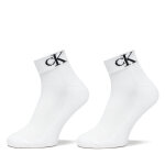 Lot de 2 paires de chaussettes basses homme calvin klein jeans 701228805 blanc