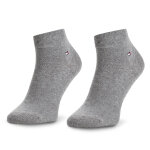 Lot de 2 paires de chaussettes basses homme tommy hilfiger 342025001 gris