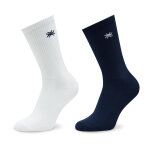Lot de 2 paires de chaussettes hautes enfant united colors of benetton 6ao30702a multicolore