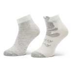 Lot de 2 paires de chaussettes hautes enfant united colors of benetton 6ao3f2111 901 gris