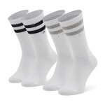 Lot de 2 paires de chaussettes hautes homme calvin klein 701218711 blanc